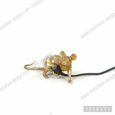 Mouse Lamp gold Lop light with USB Seletti SINGLE PIECES